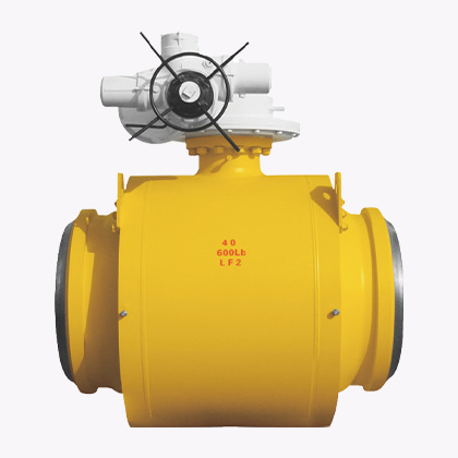 API цельносварной шаровой кран с электроприводом